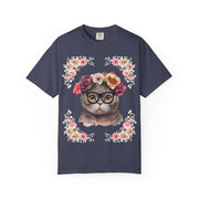 Geeky Goddess Dark Gray Cat Unisex T-Shirt