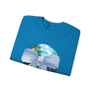 Earth Wrapped In A Bow Unisex Crewneck Sweatshirt