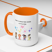'Main Character Mode: Activated' Accent Coffee Mug