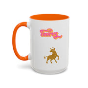 'Taurus' Zodiac Accent Coffee Mug