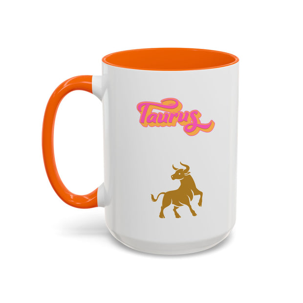 'Taurus' Zodiac Accent Coffee Mug