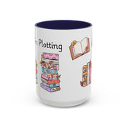 'Shhh...I'm Plotting' Accent Coffee Mug