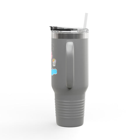 'Side Quest: Pool Party' Insulated Travel Mug, 40oz