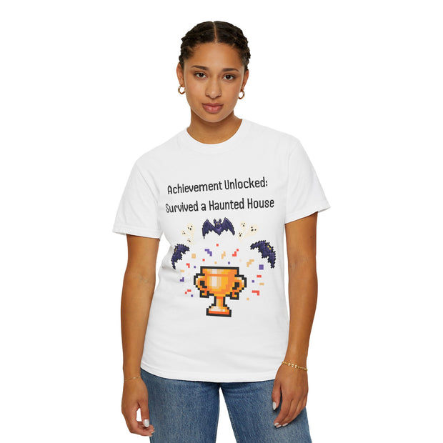 'Achievement Unlocked Haunted House' Unisex T-Shirt