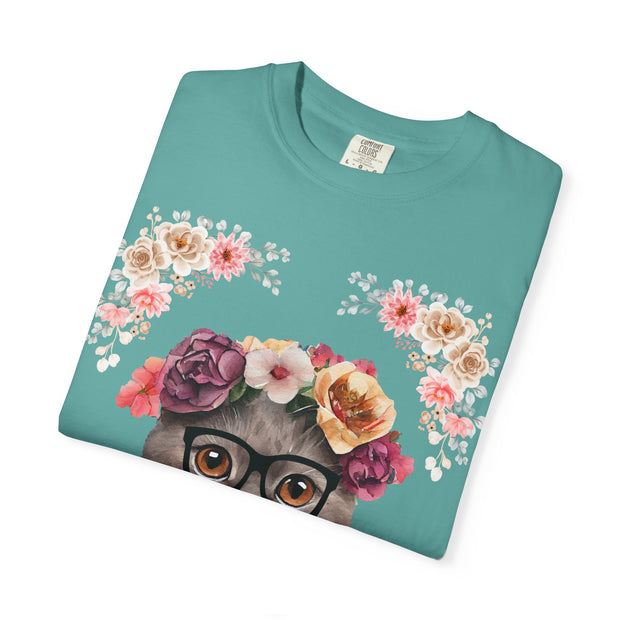 Geeky Goddess Dark Gray Cat Unisex T-Shirt