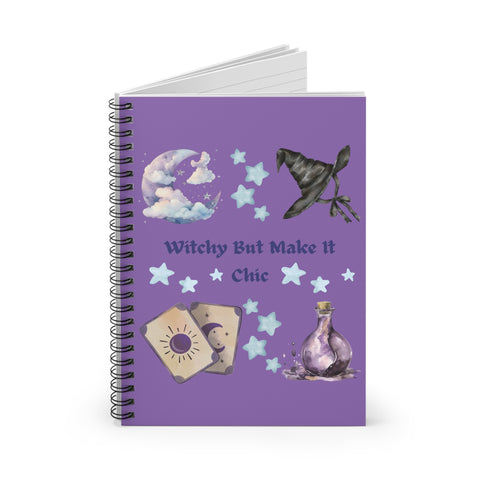 'Witchy But Make It Cute' Spiral Notebook