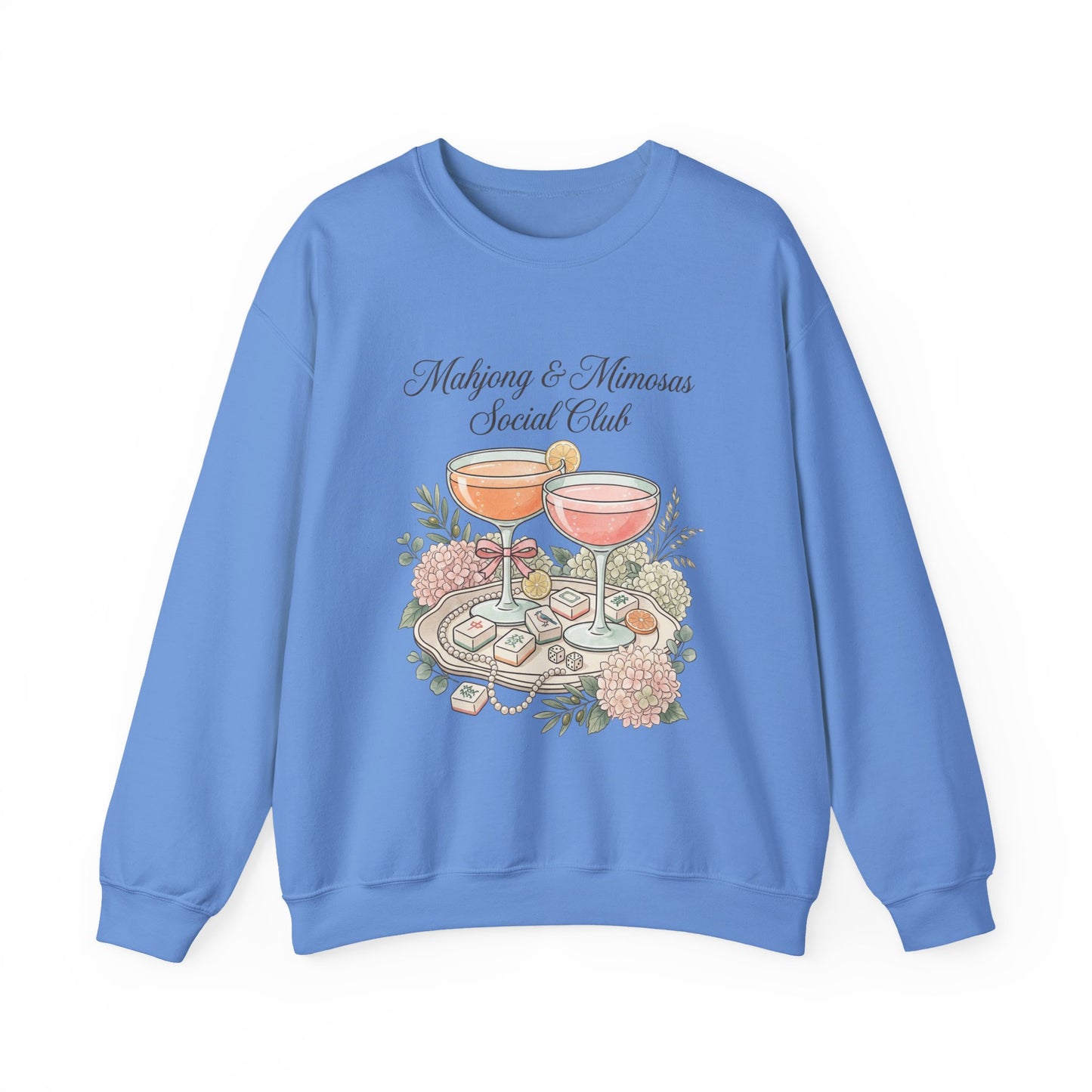 Mahjong & Mimosas Sweatshirt, Mahjong Club Crewneck, Brunch Girl Pullover