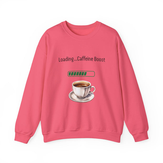 'Loading...Caffeine Boost' Unisex Crewneck Sweatshirt