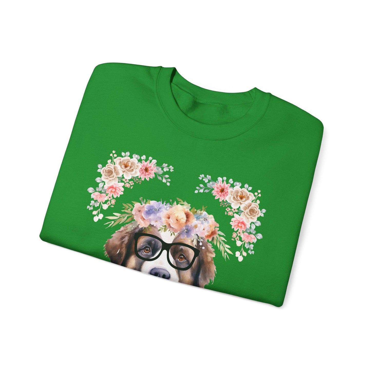 Geeky Goddess Saint Bernard Unisex Crewneck Sweatshirt
