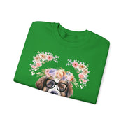 Geeky Goddess Saint Bernard Unisex Crewneck Sweatshirt