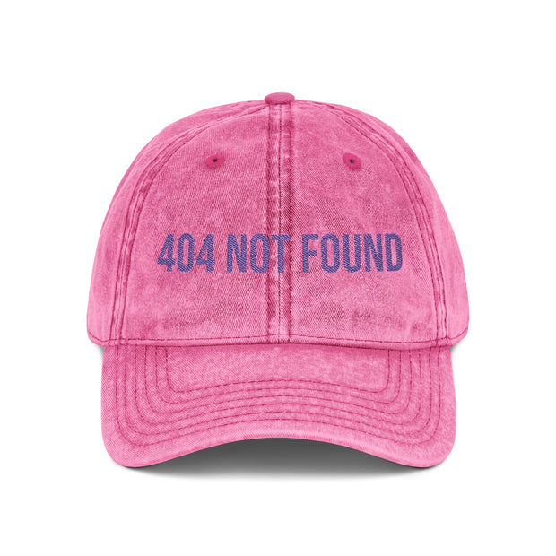 '404 NOT FOUND' Vintage Embroidered Cap