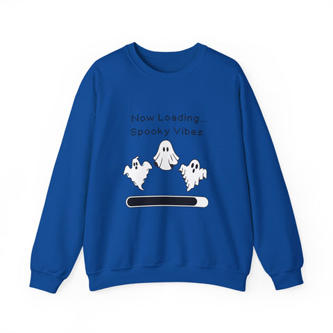 'Now Loading..Spooky Vibes' Unisex Crewneck Sweatshirt