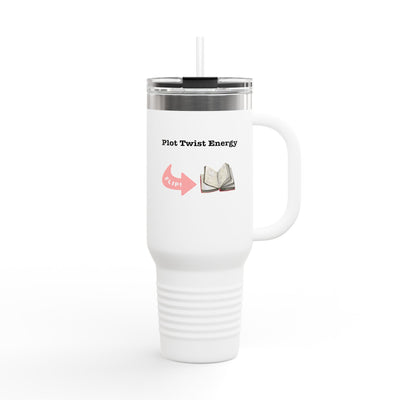 'Plot Twist Energy' Insulated Travel Mug, 40oz