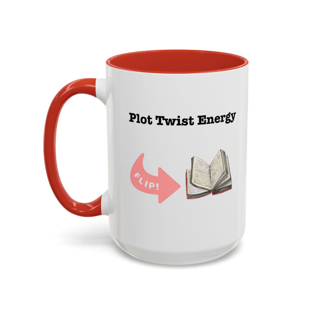 'Plot Twist Energy' Accent Coffee Mug