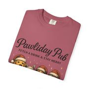 Pawdility Pub Holiday T-Shirt, Dog Lover Gift, Festive Pet Apparel, Cute Animal Tee, Merry Christmas Shirt, Pet-Themed Tee