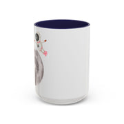 Astronaut Flying To The Moon Accent Coffee Mug