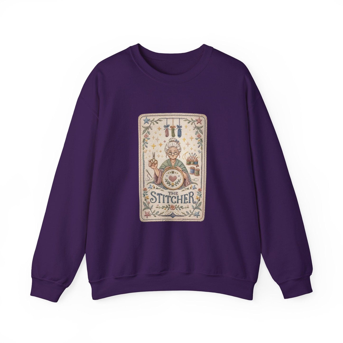 Vintage Embroiderer Illustration Sweatshirt | The Stitcher Crewneck