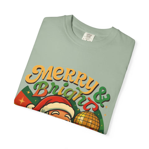 'Merry & Bright' Santa Unisex T-Shirt