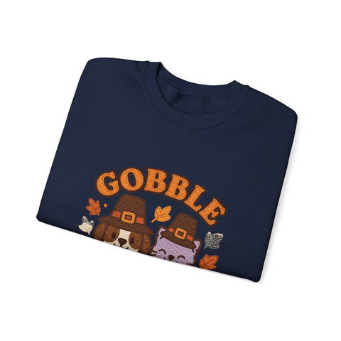 Gobble Squad Sweatshirt | Cozy Fall Apparel, Thanksgiving Gift, Unisex Crewneck, Cute Animal Design, Holiday Fashion
