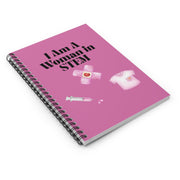 'I Am A Woman in STEM' Nurse Spiral Notebook
