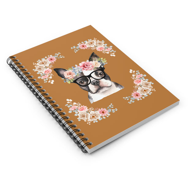 Geeky Goddess French Bulldog Spiral Notebook