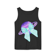 Purple Saturn Wrapped In Bow Unisex Tank Top