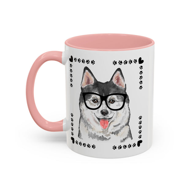 Geeky Good Siberian Husky Accent Coffee Mug