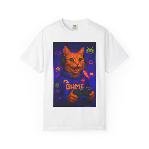 Game On Orange Cat Unisex T-Shirt
