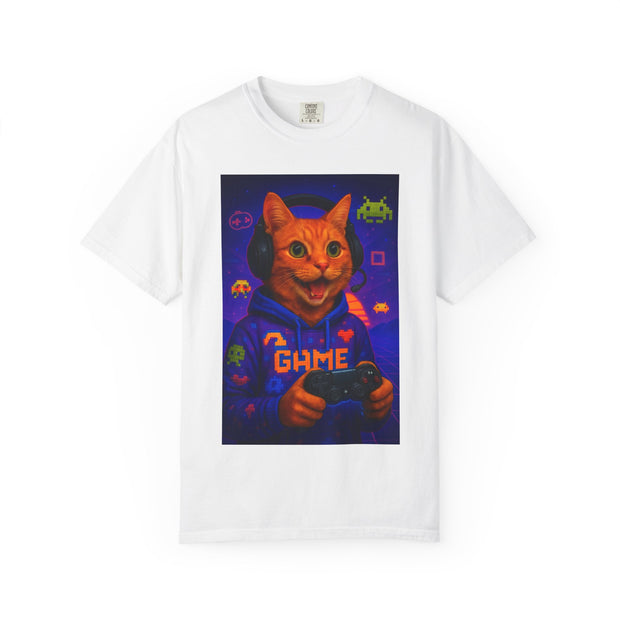 Game On Orange Cat Unisex T-Shirt
