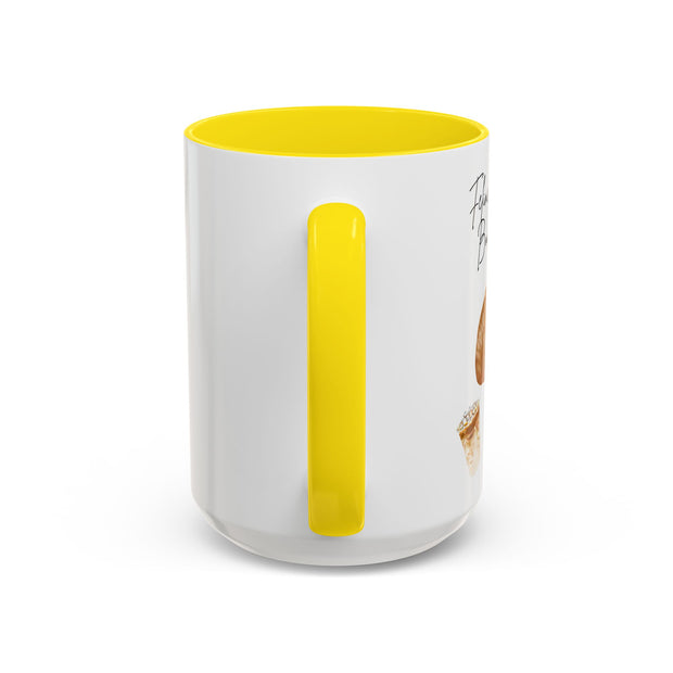 'Feline Good With A Book & Brew' Accent Coffee Mug