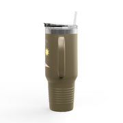 'Leveling Up My Tan' Insulated Travel Mug, 40oz