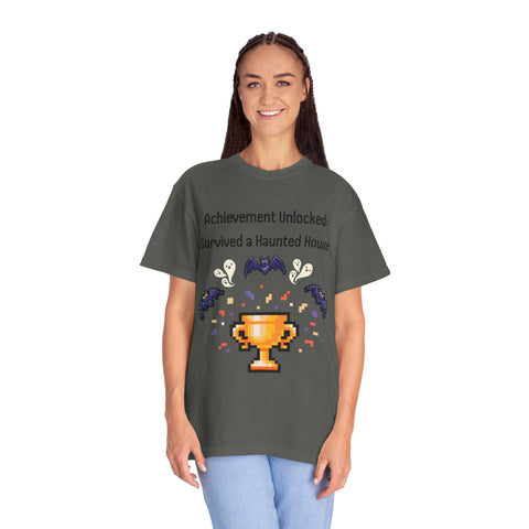 'Achievement Unlocked Haunted House' Unisex T-Shirt