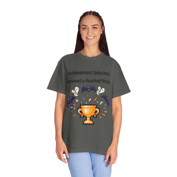 'Achievement Unlocked Haunted House' Unisex T-Shirt
