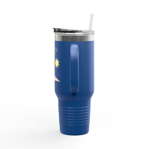 'Leveling Up My Tan' Insulated Travel Mug, 40oz