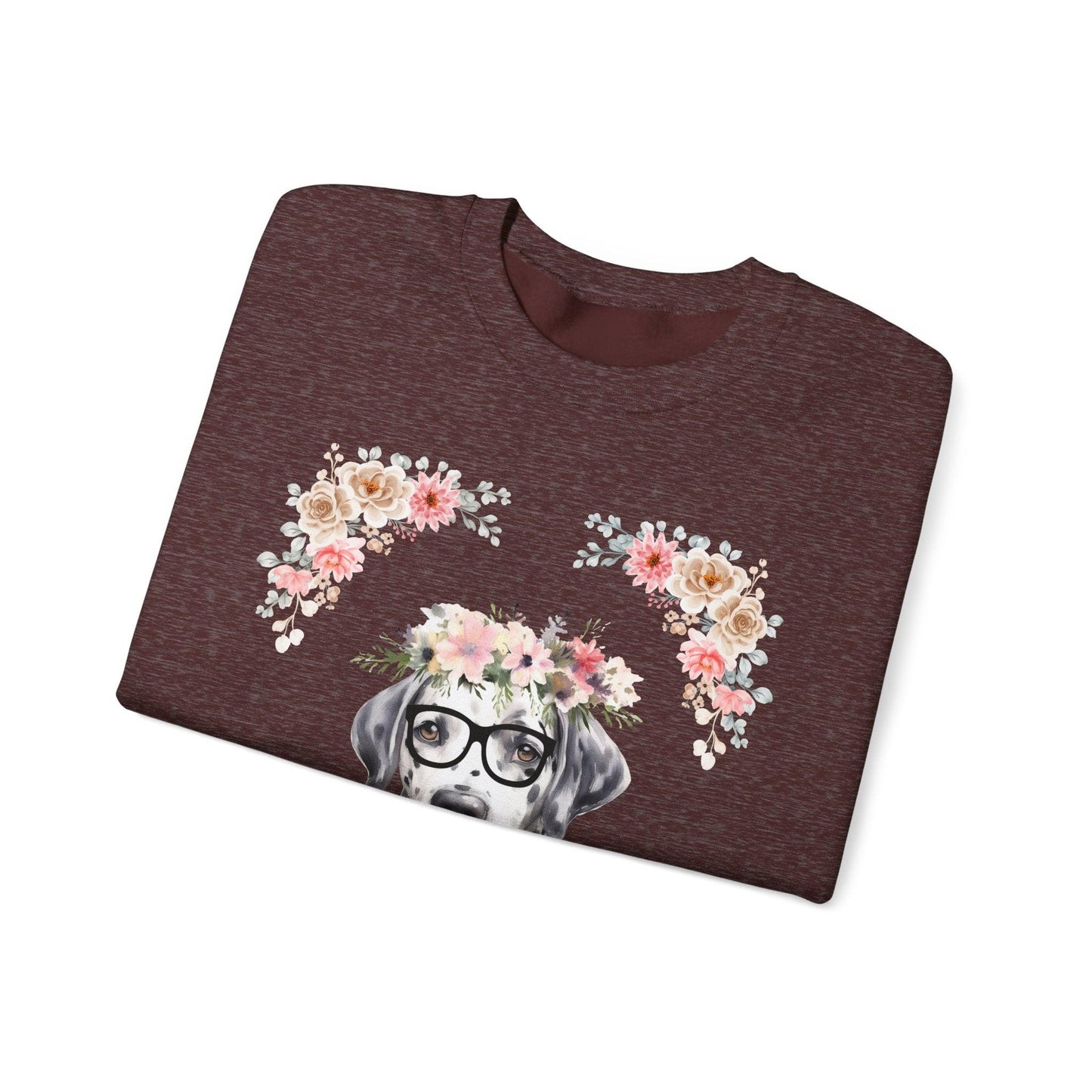 Geeky Goddess Dalmatian Unisex Crewneck Sweatshirt