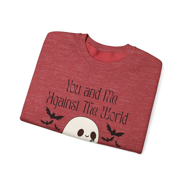 'You and Me Against The World' Unisex Crewneck Sweatshirt