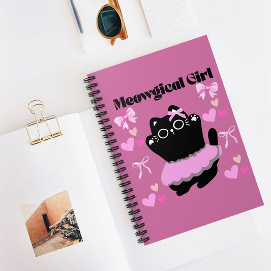 'Meowgical Girl' Spiral Notebook