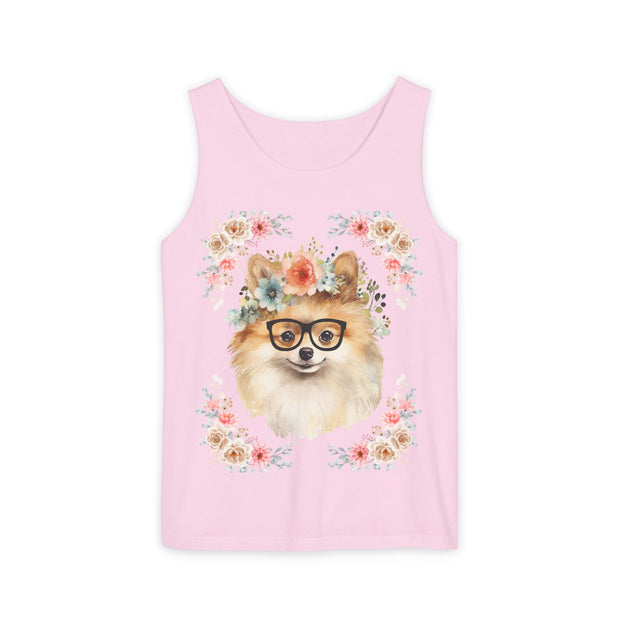 Geeky Goddess Pomeranian Unisex Tank Top