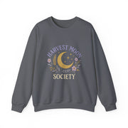 Harvest Moon Society Crewneck Sweatshirt, Cozy Autumn Sweatshirt, Unisex Fall Apparel, Moon Phase Gift, Seasonal Fashion