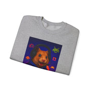 Gamer Guinea Pig Sweatshirt, Cute Animal Gift, Fun Video Game Apparel, Casual Wear, Unisex Crewneck