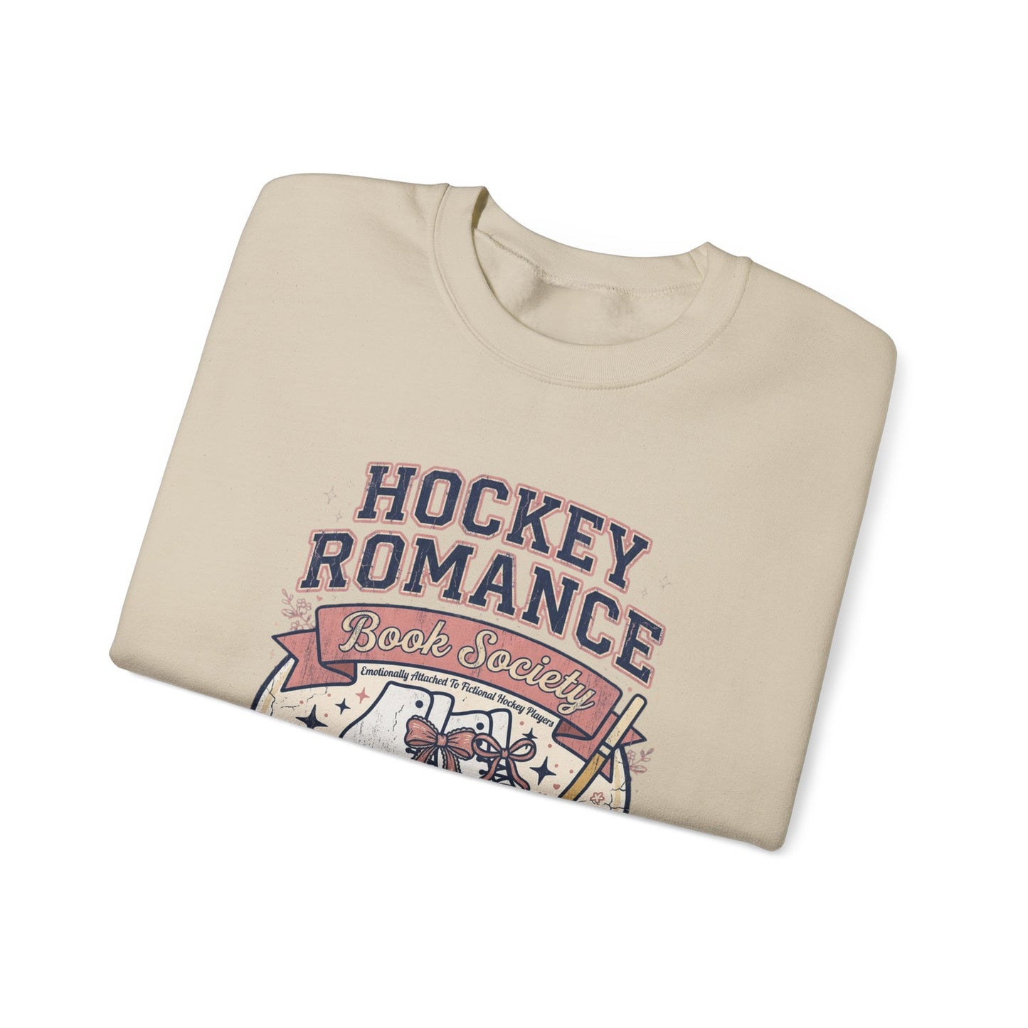 Hockey Romance Sweatshirt, Booktok Hockey Romance Crewneck, Romance Reader Sweatshirt, Cozy Hockey Book Girly Gift