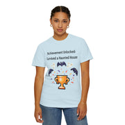 'Achievement Unlocked Haunted House' Unisex T-Shirt