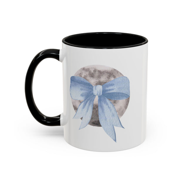 Moon Wrapped In A Bow Accent Coffee Mug