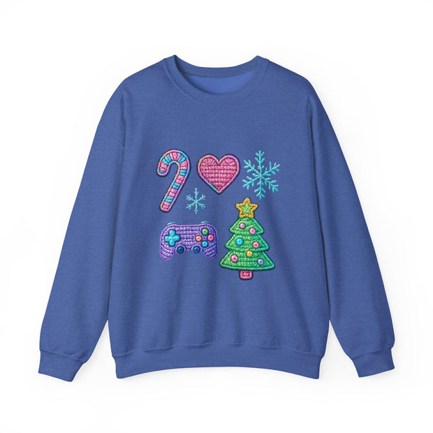 Christmas Gamer Sweatshirt | Unisex Crewneck | Holiday Sweatshirt, Gift for Gamers, Cozy Winter Wear, Christmas Apparel, Festive Sweatshirt