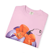Purple Pumpkin Wrapped In A Bow Unisex T-Shirt