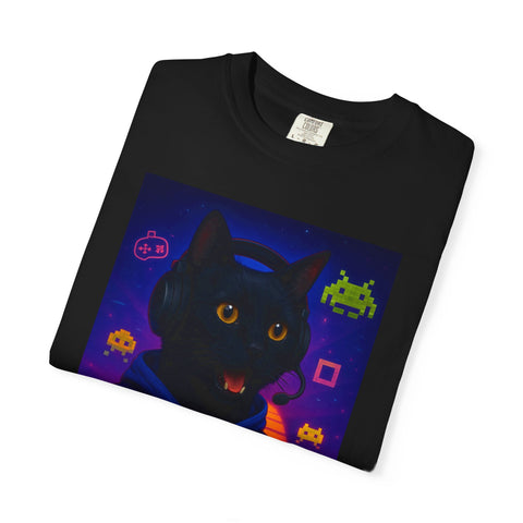 Game On Black Cat Unisex T-shirt