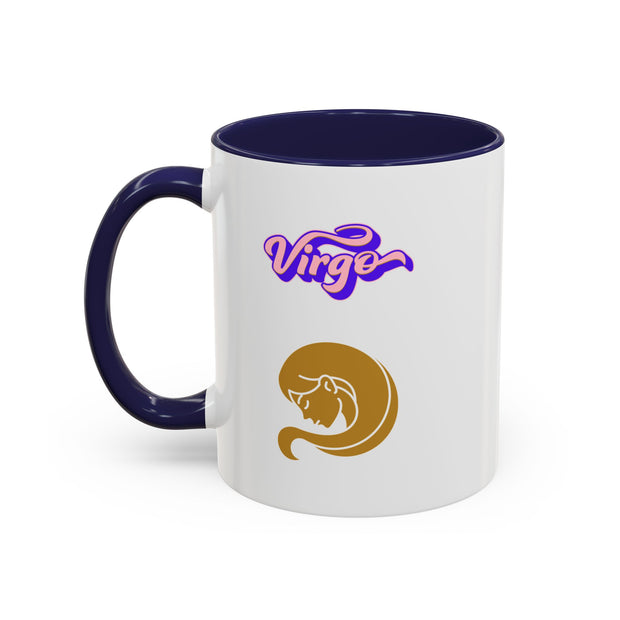 'Virgo' Zodiac Accent Coffee Mug