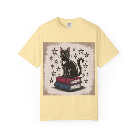 Cat and Book Lover's T-Shirt,