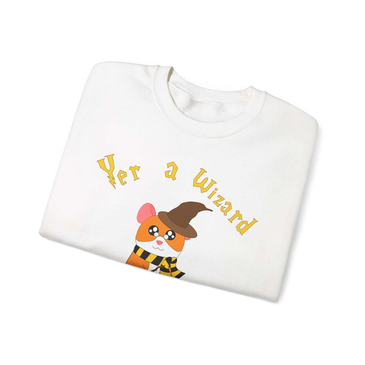 Hammy the Wizard Hamster Sweatshirt | Cute Wizard Hamster Illustration