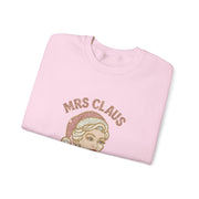 Mrs Claus Glam Squad Sweatshirt | Retro Mrs. Claus Illustration, Christmas Holiday Crewneck